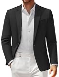 Vssjavun Men's Casual Blazer Modern One Button Sport Coat Lightweight Slim Fit Suit Jacket