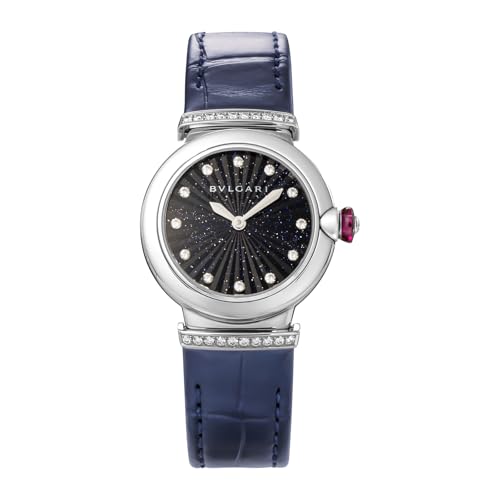 [BVLGARI(ブルガリ)] ルチェア ウォッチ クォーツ 5気圧防水 サファイアガラス ネイビー文字盤 LU28AVSL/11 レディース [並行輸入品]