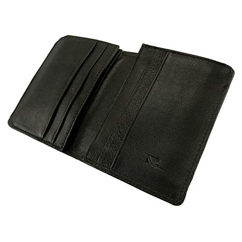 Carteira em Couro com Rfid Blocking Preta