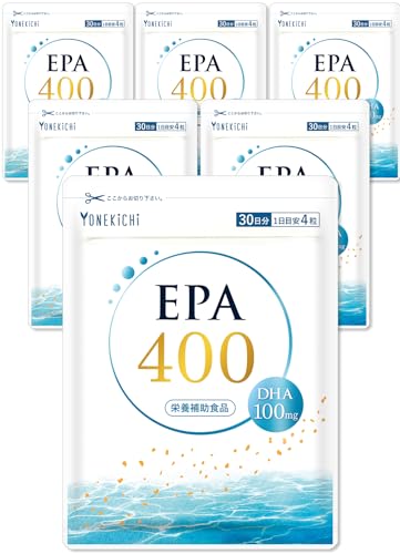 YONEKiCHi EPA DHA �T�v�������g EPA400mg DHA100mg �t�B�b�V���I�C�� �� �T�o���܂� 120�� 30���� 6�܃Z�b�g