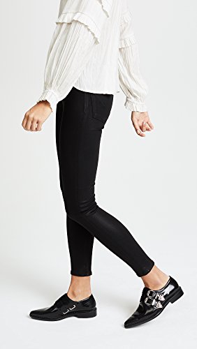 HUDSON Women's Bullocks High Rise Lace Up Super Skinny Coated Jeans4