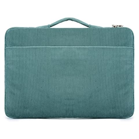 Kinmac Corduroy 360° Protective Water Resistant Laptop Case Bag Sleeve Compatible with LG Gram 16 inch and 15.6 inch-16 inch Laptop (Green) Cover