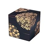 IPPINKA Japanese Jubako Box 5.9 in - Black and Gold - 3 Tiers Stacking Box with Lid - Dishwasher-safe - Yamanaka Lacquerware - Hand-painted by Craftsmen