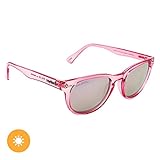 Nuestras gafas de sol "armonía infinita" cambian de transparente a rosa con un toque de los rayos del sol. Nuestros marcos están hechos de materiales renovables respetuosos con el medio ambiente, lo que los hace ligeros e hipoalergénicos