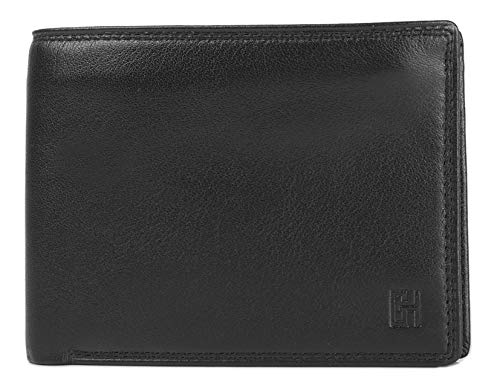 Gerard Henon Portfel Soft Crowia Skóra Gładka GH 33541, czarny, Taille unique, Klasyczny