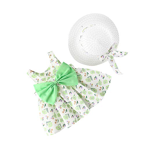 Qiraoxy Vestito Neonata Estivo Bambina Senza