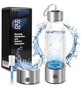 Hydrogen Water Bottle Generator, Portable Rechargeable Hydrogen Water Bottle 460ml with Advanced ...