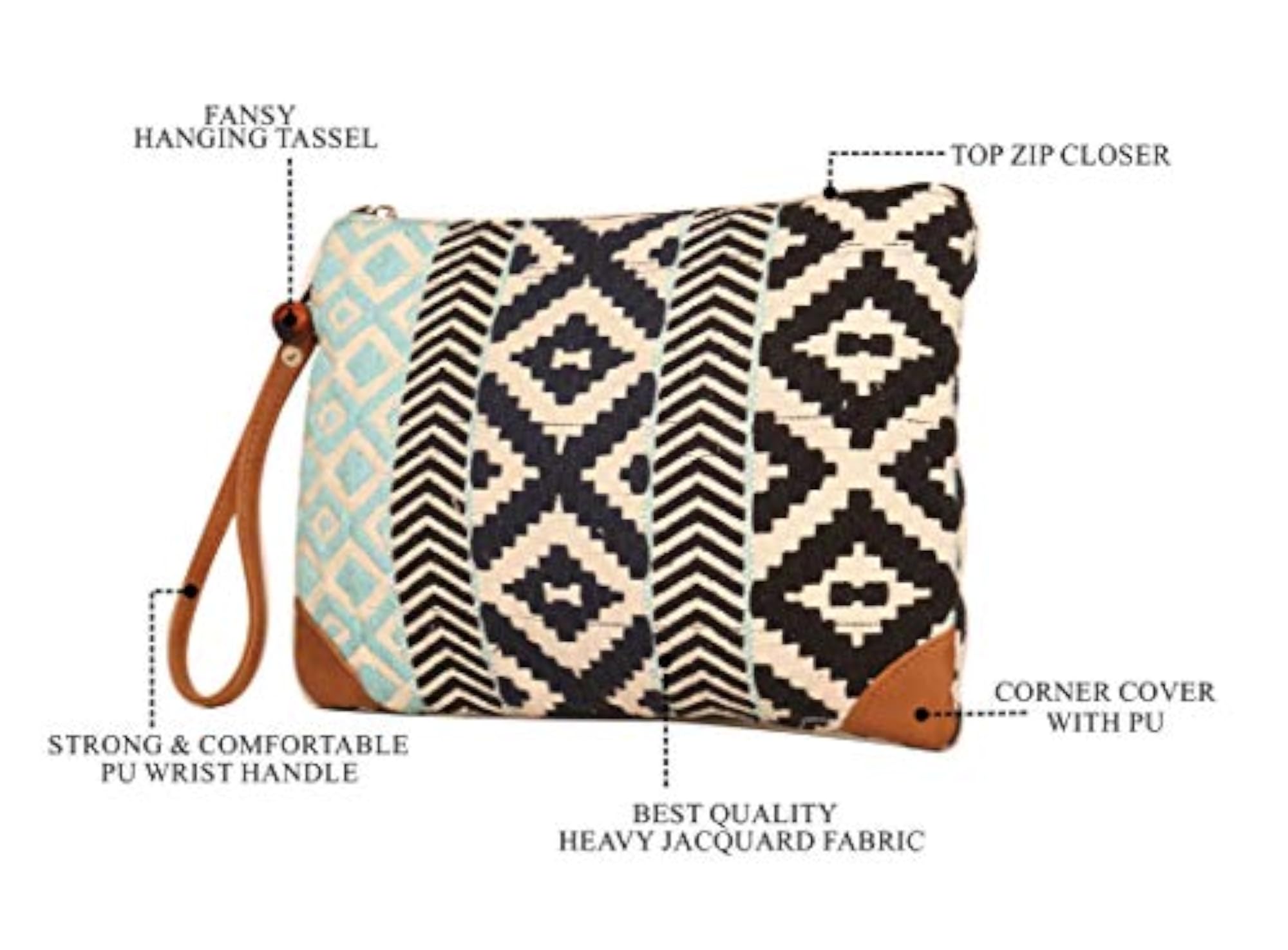 Striped Cosmetic Pouch, 7 Cms, Gift