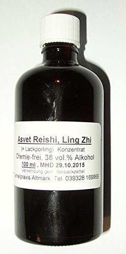 50ml Asvet Reishi Tinktur, Tropfen, Ling Zhi Auszug (GP = EUR 35, 80/ 100ml)