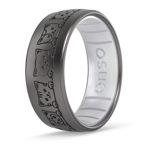 Stack Enso Ring Enso Rings Thin Elements Silicone Ring Infused with Precious Elements ...