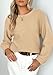PRETTYGARDEN Womens Fall Sweaters 2025 Casual Loose Crewneck Ribbed Long Sleeve Top Knit Pullover Sweater (Apricot,Medium)