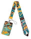 TCB Creations Ferb And Phineas Cartoon Characters Id Holder Lanyard Keychain