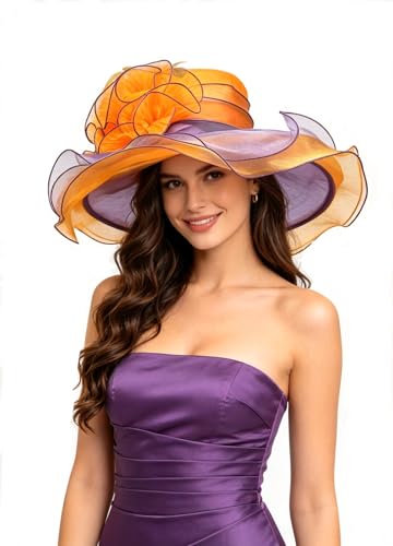 SAFERIN Organza Derby Fascinator Hat