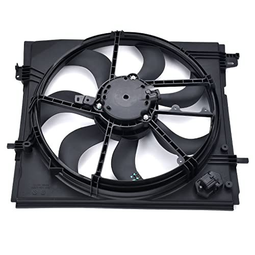 Radiator Cooling Fan Assembly Compatible with Nissan Rogue Sport 2017 2018 2019 2.0L # 214816MA0A