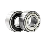 Thickened Double Row Angular Contact Ball Bearing 5202 15x35x15.9 2RS Rubber Seal for General Machinery, 1Pcs