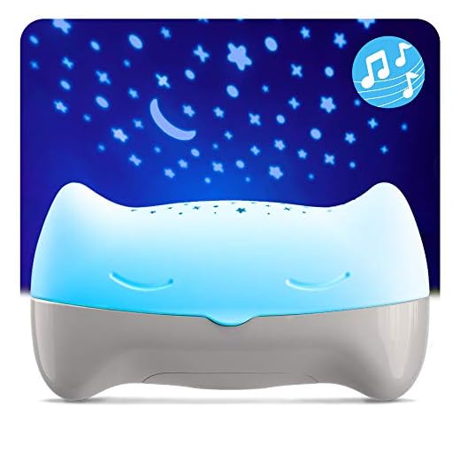 BENBAT Hooty Baby Soother and Projector - Sound and Sleep Projector with Glowing Night Light and Starlight Projection Image for Nursery or Car - for Use at Home or On-The-Go