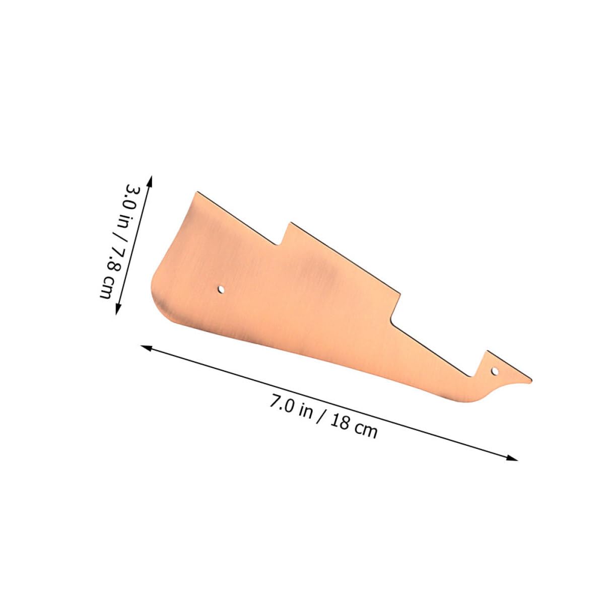 BESPORTBLE Folk Guitar Pickguard Metal Acoustic Guitar Plate Protector Scratch Design Lightweight Smooth Surface Accessories