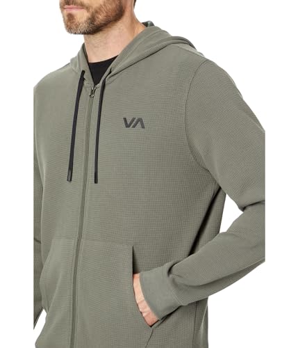 Image of RVCA Mens Sport Zip Fleece Athletic Layering Jacket