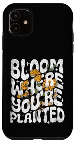 Bloom Where You Are Plated ���R�̈��p�� �� ���`�x�[�V�����A�b�v �X�}�z�P�[�X iPhone 11 �p