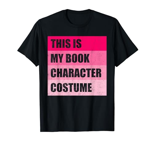 This Is My Book Character Costume For Book Lovers Vintage Camiseta