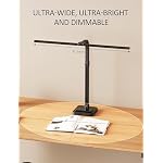 AKRRYR LED Desk Lamp for Home Office, Double Head 24W with Base, Architect Light 5 Lighting Brightness Flexible Gooseneck Table Reading Study, Black - Image 4