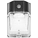 CINOTON LED Wall Pack Light, 26W 3000lm 5000K (Dusk-to-Dawn Photocell,Waterproof IP65), 100-277Vac,150-250W MH/HPS Replacement, ETL DLC Listed Outdoor Security Lighting (1pack)