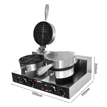 GGM Gastro | WDJ180 | Waffeleisen - Doppelt - Manuell - 2,6 kW - Form: Rund - Ø 180mm – Bild 3