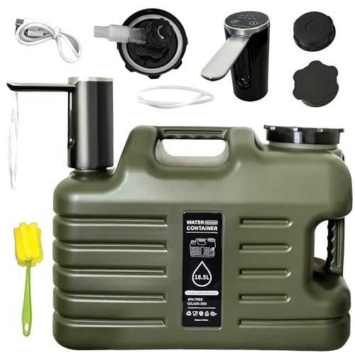 Carafe à eau contre les pannes avec pompe électrique 18,7L pour urgence