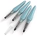 ARTEZA Water Brush Pen, Set of 4, Assorted Soft Nylon Bristle Tips, Self-Moistening Water Brush, Refillable Water Pen