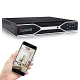 CANAVIS 4CH 1080N Hybrid 5-in-1 AHD DVR (1080P NVR+1080N AHD+960H Analog+TVI+CVI) Standalone DVR CCTV Surveillance Security System Video Recorder, Motion Detection, HDD & Cameras not Included, Silver