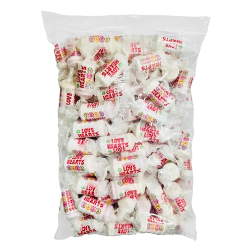 Love Hearts Mini Rolls Pack of 100 | Classic Fruity Sweets with Messages | Individually Wrapped | Perfect for Parties Gifts & Sharing | Romantic Treats Retro Assorted Pick and mix Love Heart Sweets
