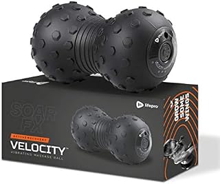 LifePro 4-Speed Vibrating Massage Ball - Peanut Massager Combines a Lacrosse Ball