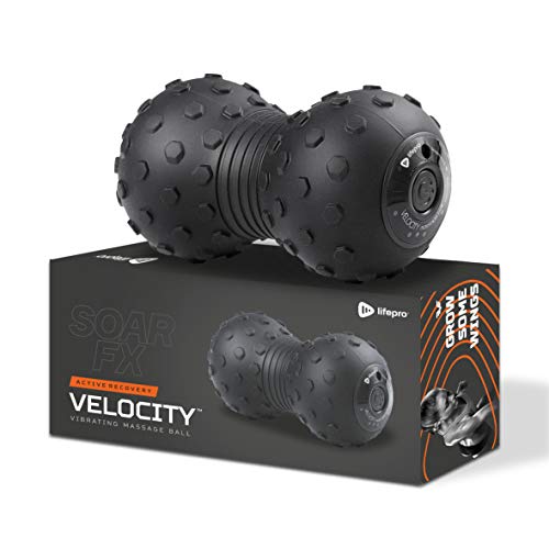 LifePro 4-Speed Vibrating Massage Ball - Peanut Massager Combines a Lacrosse Ball