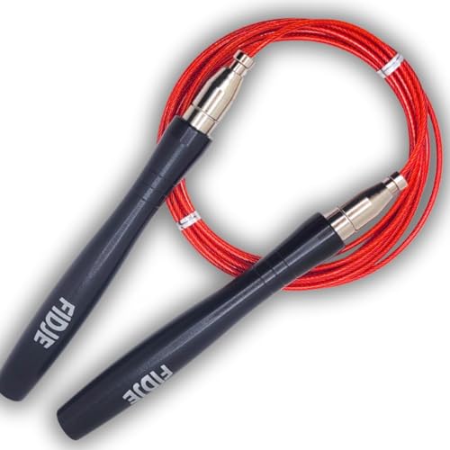 Corda de Pular Speed Rope Profissional para Double e Triple Under com Rolamentos e Cabo de Aço