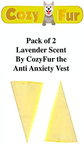 AGON Refill for CozyVest Pack of 2 Essential Oil Crystal Aromatherapy Scent Relaxing & Calming Smell Stress Aggression Fear Fireworks Storm Thunder Separation Triangle Dog Anxiety Shirt (Lavender)