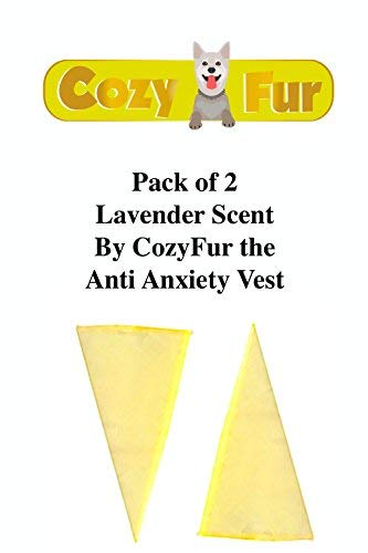 Refil aromático para colete de cães CozyVest com cristais de lavanda e camomila AGON, Pacote com 2