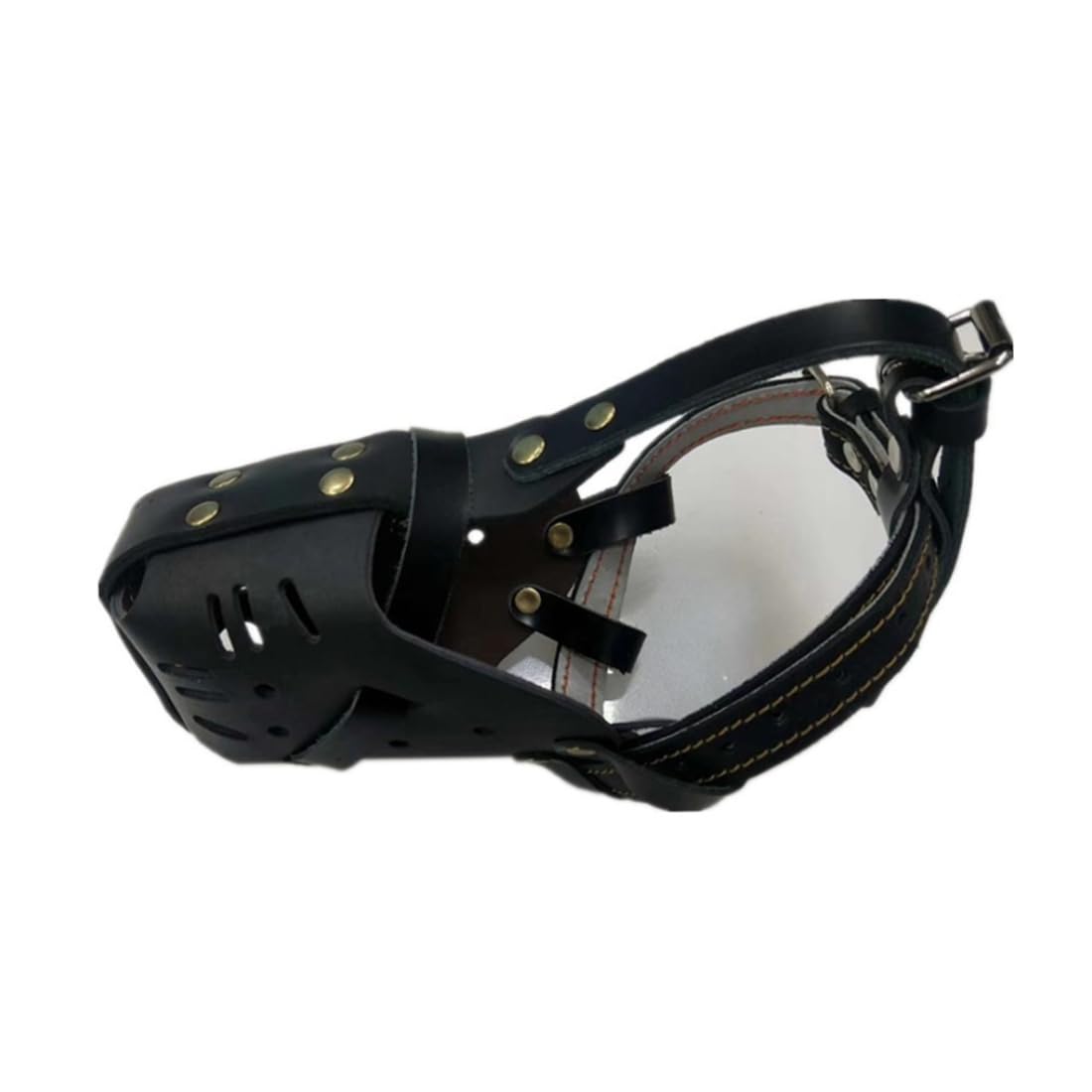 Muselière de dressage de police pour grand chien Doberman en cuir