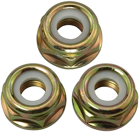 Milikaco 3 PCS M10x1.25 Left Hand Thread Collar Nut Replacement for Universal Pivotrim String Trimmer Brush Cutter Gear Head Blade Case Accessories