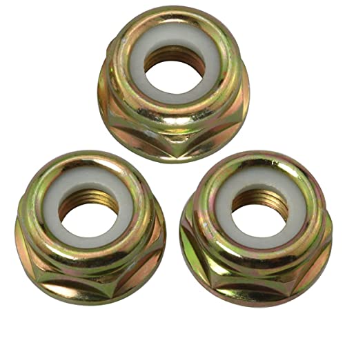Milikaco 3 PCS M10x1.25 Left Hand Thread Collar Nut Replacement for Universal Pivotrim String Trimmer Brush Cutter Gear Head Blade Case Accessories