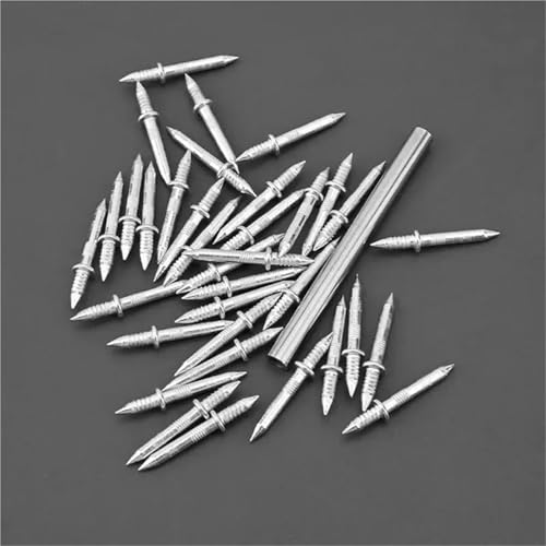 Clavos sin marcas de doble cabeza para rodapié, 600 piezas, resistentes a la oxidación miniatura 3