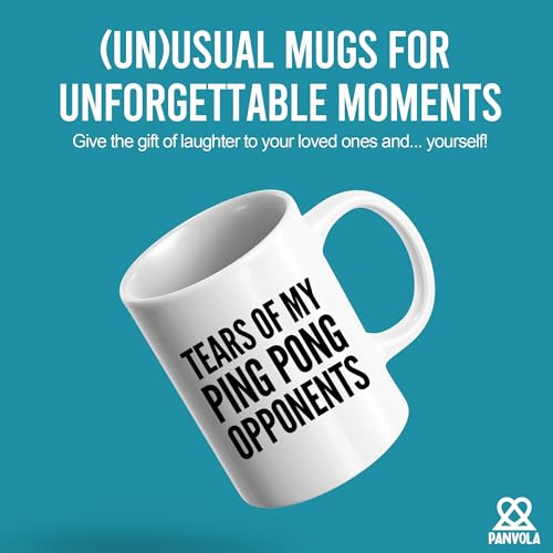 Tears Of My Ping Pong Opponents Pingpong Gifts For Him Her Mom Dad Table Tennis Player Boyfriend Girlfriend Husband Wife Sister Brother Friends Players Ceramic Mug (White)