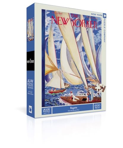 New York Puzzle Company - New Yorker Regatta - 1000 Piece Jigsaw Puzzle - Image 3