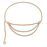 Material de alta calidad: la cadena del cuerpo está hecha de material de alta calidad, que es ecológico y duradero, brillante y suave, no daña la piel y es cómodo de usar durante mucho tiempo.