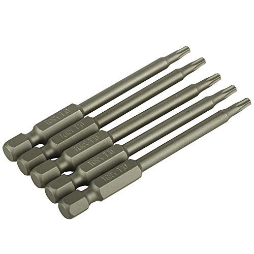 Image of DEWALT DT7290-QZ 70mm T10 Torx Head Screwdriving Bits (Pack of 5), Heat Treated Steel, Full Fit Head, Preceision Machined Tip Geometry, 10x4.1x1 cm
