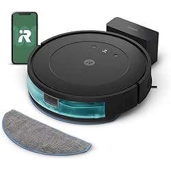 1 of iRobot Roomba Robot Vacuum and Mop Combo (Y0140) - Vacuums & mops, Easy to use, Power-Lifting Suction, Multi-Surface Floors, Smart Navigation, Cleans in Neat Rows, Self-Charging, Bagless, Space-Saving