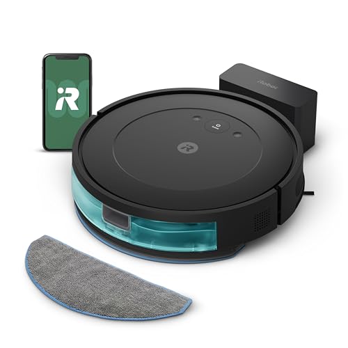 iRobot Roomba Combo Essential Robot Vacuum and Mop (Y0140) - Easy to use, Power-Lifting Suction, Vacuums and mops, Multi-Surface Cleaning, Smart Navigation Cleans in Neat Rows, Self-Charging, Alexa by iRobot - Used condition - CA$119.75