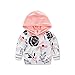 Askwind Baby Girls Floral Hoodie+ Floral Pant Set Leggings 2 Piece Outfits (6-12 Months, Pink)