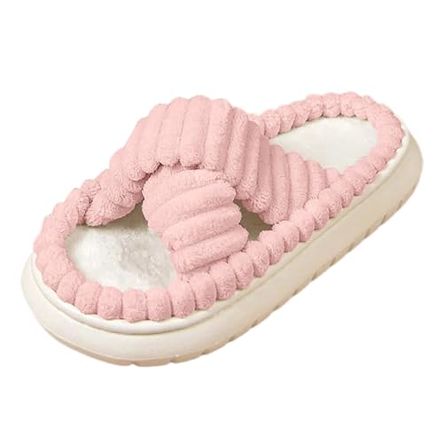 Pantoufles confortables à plateforme pour femme rose une douceur au quotidien