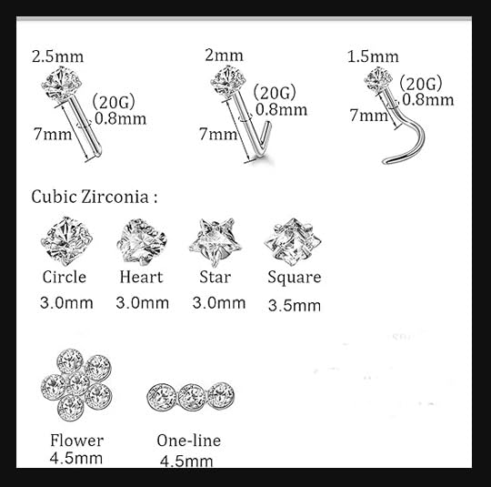 Yeelong Nose Rings for Women | L-Shaped Nose Studs Set | Nose Piercings Hypoallergenic | Nose Ring Stud 20g Surgical Steel by Yeelong - Used condition - Image 4
