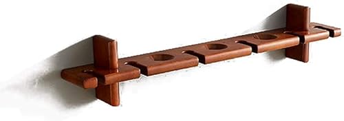 Estante de pared estantes flotantes montado en la pared estante de botella de vino de madera y soporte de vidrio, 6 soportes de vidrio de tallo